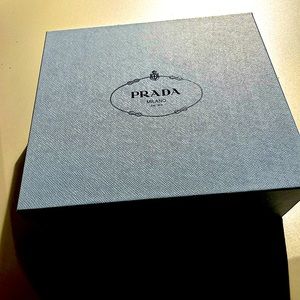 Authentic Prada paper box, 14.5” x 13”x 5.5”